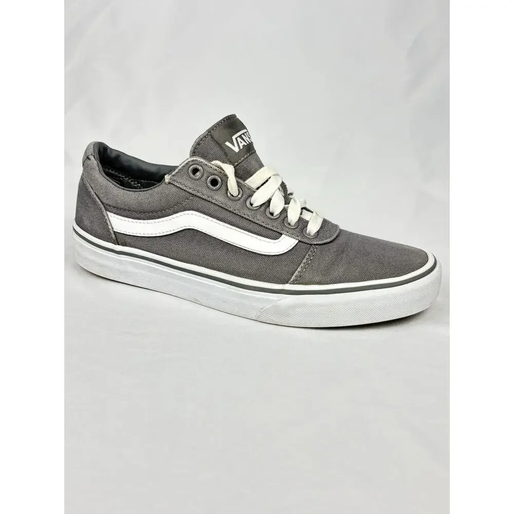 Vans Old Skool Off The Wall Sneakers Mens Sz US 8 Gray Canvas Skate Shoes 500714